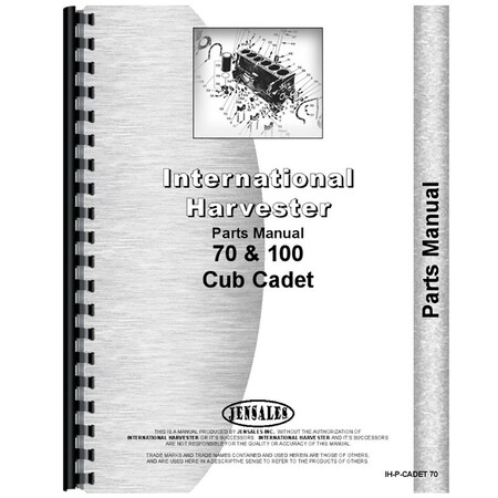 New Tractor Parts Manual For International Harvester Fits Cub Cadet 70 Lawn Trac